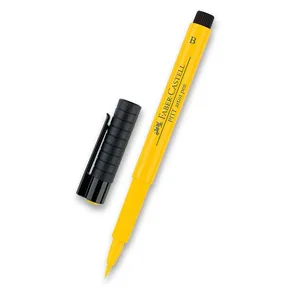 Faber-Castell 167407 Pitt Künstlerstiftpinsel – gelbes Chrom